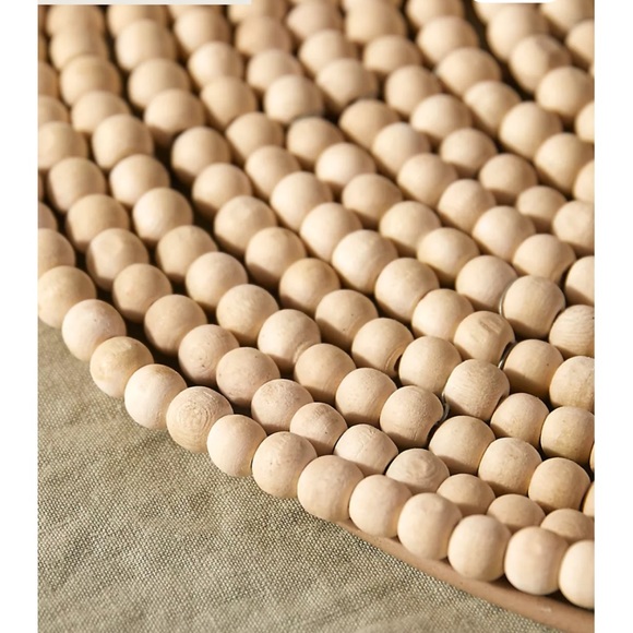 (4) Beaded Wood charger set - Picture 14 of 14